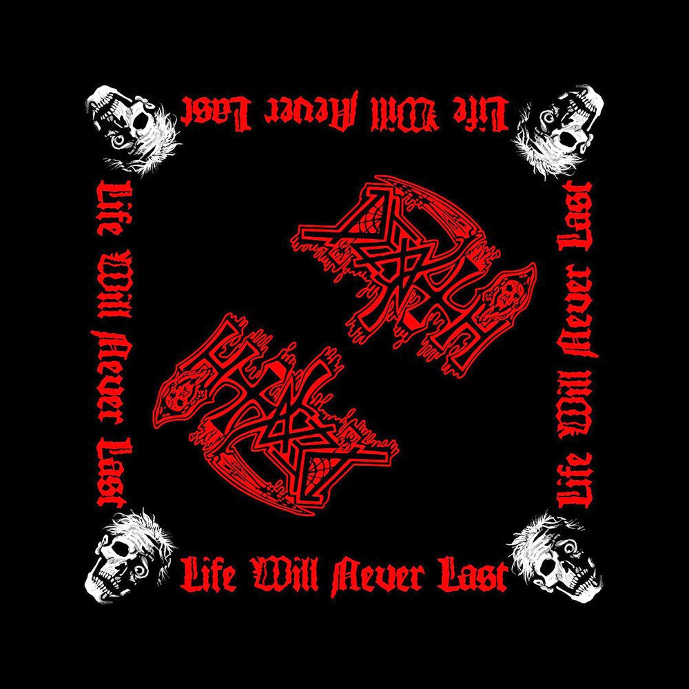 Death - Life Will Never Last Bandana - Zwart